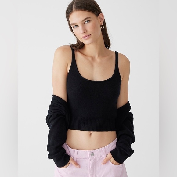 J Crew Cashmere shrunken sweater-tank set BV672